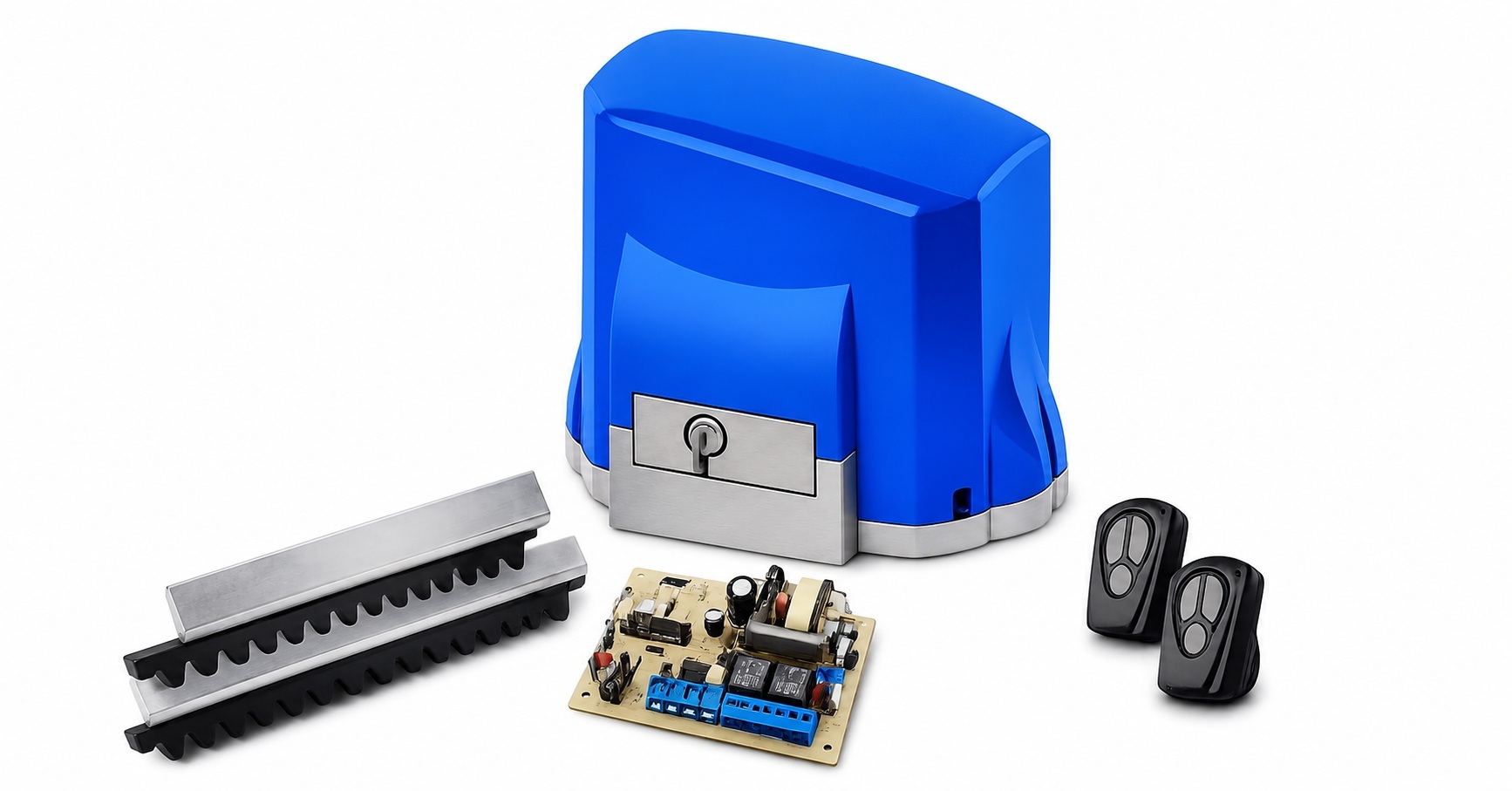 Kit corredizo residencial con motor 1/2 HP Unisystem